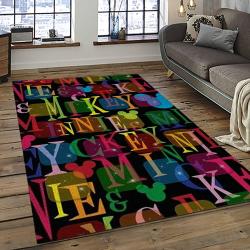 Mickey Mouse Characters Cartoon Movie Carpet Rectangle Area Rug For Living Room Bedroom Decor MME41
