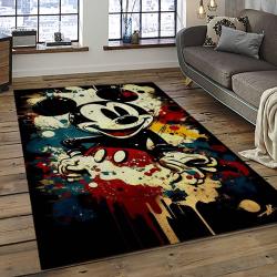Mickey Mouse Characters Cartoon Movie Carpet Rectangle Area Rug For Living Room Bedroom Decor MME47