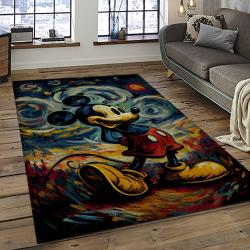 Mickey Mouse Characters Cartoon Movie Carpet Rectangle Area Rug For Living Room Bedroom Decor MME48