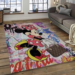 Mickey Mouse Characters Cartoon Movie Carpet Rectangle Area Rug For Living Room Bedroom Decor MME5