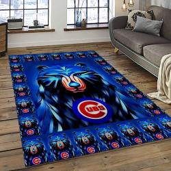 MLB Chicago Cubs Baseball Team Logo Sport Carpet Rectangle Area Rug For Living Room CAC12