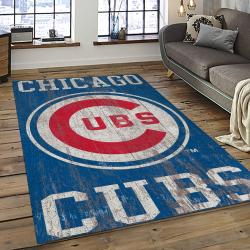 MLB Chicago Cubs Baseball Team Logo Sport Carpet Rectangle Area Rug For Living Room CAC24