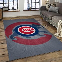 MLB Chicago Cubs Baseball Team Logo Sport Carpet Rectangle Area Rug For Living Room CAC25