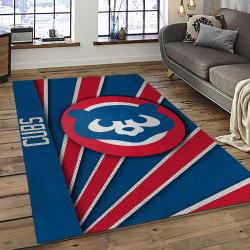 MLB Chicago Cubs Baseball Team Logo Sport Carpet Rectangle Area Rug For Living Room CAC26