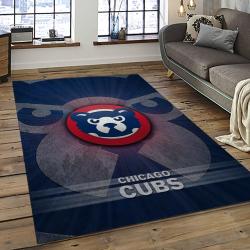 MLB Chicago Cubs Baseball Team Logo Sport Carpet Rectangle Area Rug For Living Room CAC27
