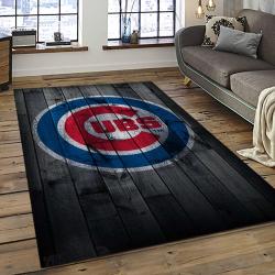 MLB Chicago Cubs Baseball Team Logo Sport Carpet Rectangle Area Rug For Living Room CAC29