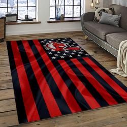 MLB Cleveland Indians Baseball Team Logo Sport Carpet Rectangle Area Rug For Living Room CI19