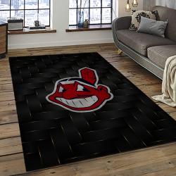 MLB Cleveland Indians Baseball Team Logo Sport Carpet Rectangle Area Rug For Living Room CI2