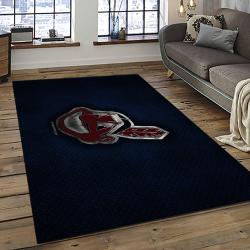MLB Cleveland Indians Baseball Team Logo Sport Carpet Rectangle Area Rug For Living Room CI20