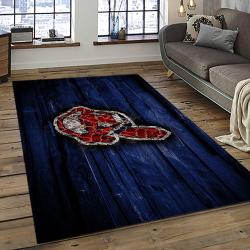 MLB Cleveland Indians Baseball Team Logo Sport Carpet Rectangle Area Rug For Living Room CI23