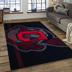 MLB Cleveland Indians Baseball Team Logo Sport Carpet Rectangle Area Rug For Living Room CI38