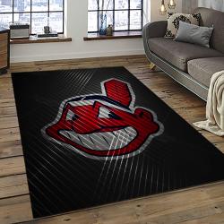 MLB Cleveland Indians Baseball Team Logo Sport Carpet Rectangle Area Rug For Living Room CI6