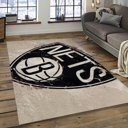 NBA Brooklyn Nets Basketball Team Logo Sport Carpet Rectangle Area Rug For Living Room BRN21