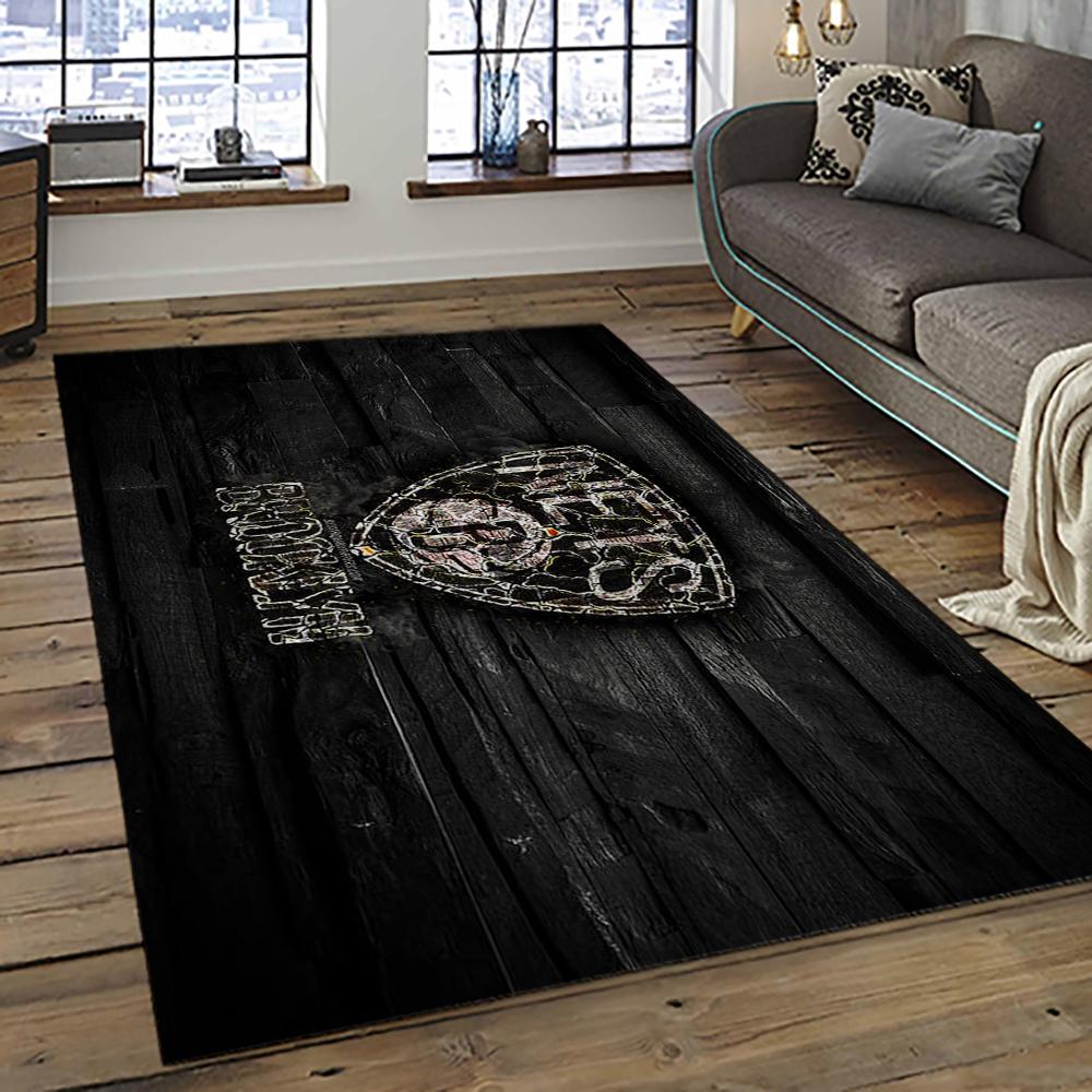 NBA Brooklyn Nets Basketball Team Logo Sport Carpet Rectangle Area Rug For Living Room BRN22