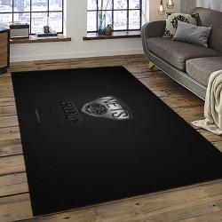 NBA Brooklyn Nets Basketball Team Logo Sport Carpet Rectangle Area Rug For Living Room BRN24