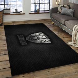 NBA Brooklyn Nets Basketball Team Logo Sport Carpet Rectangle Area Rug For Living Room BRN25
