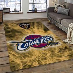 NBA Cleveland Cavaliers Basketball Team Logo Sport Carpet Rectangle Area Rug For Living Room CCA10