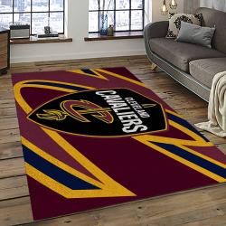NBA Cleveland Cavaliers Basketball Team Logo Sport Carpet Rectangle Area Rug For Living Room CCA12