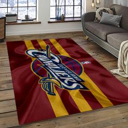 NBA Cleveland Cavaliers Basketball Team Logo Sport Carpet Rectangle Area Rug For Living Room CCA19