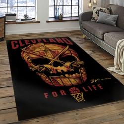 NBA Cleveland Cavaliers Basketball Team Logo Sport Carpet Rectangle Area Rug For Living Room CCA2