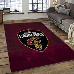 NBA Cleveland Cavaliers Basketball Team Logo Sport Carpet Rectangle Area Rug For Living Room CCA30