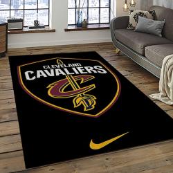 NBA Cleveland Cavaliers Basketball Team Logo Sport Carpet Rectangle Area Rug For Living Room CCA31