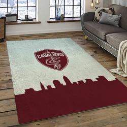 NBA Cleveland Cavaliers Basketball Team Logo Sport Carpet Rectangle Area Rug For Living Room CCA5