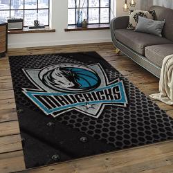 NBA Dallas Mavericks Basketball Team Logo Sport Carpet Rectangle Area Rug For Living Room DMR1