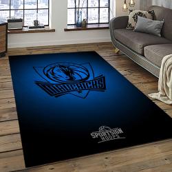 NBA Dallas Mavericks Basketball Team Logo Sport Carpet Rectangle Area Rug For Living Room DMR11