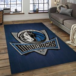 NBA Dallas Mavericks Basketball Team Logo Sport Carpet Rectangle Area Rug For Living Room DMR12