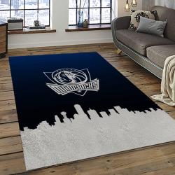 NBA Dallas Mavericks Basketball Team Logo Sport Carpet Rectangle Area Rug For Living Room DMR15