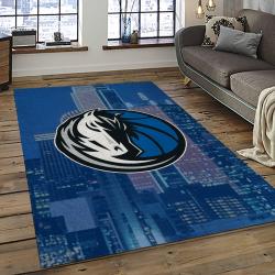 NBA Dallas Mavericks Basketball Team Logo Sport Carpet Rectangle Area Rug For Living Room DMR18