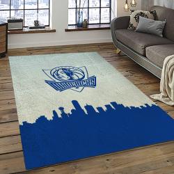 NBA Dallas Mavericks Basketball Team Logo Sport Carpet Rectangle Area Rug For Living Room DMR23