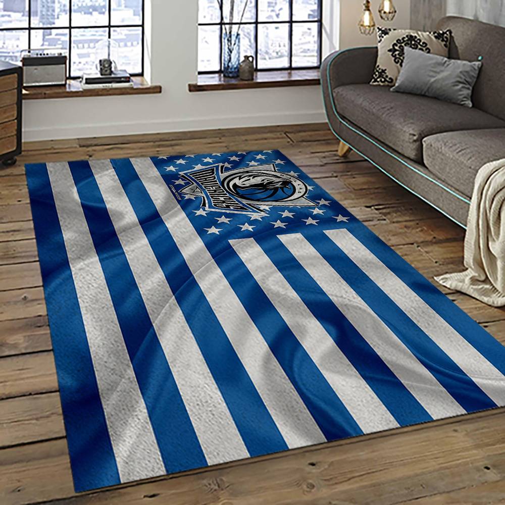 NBA Dallas Mavericks Basketball Team Logo Sport Carpet Rectangle Area Rug For Living Room DMR32