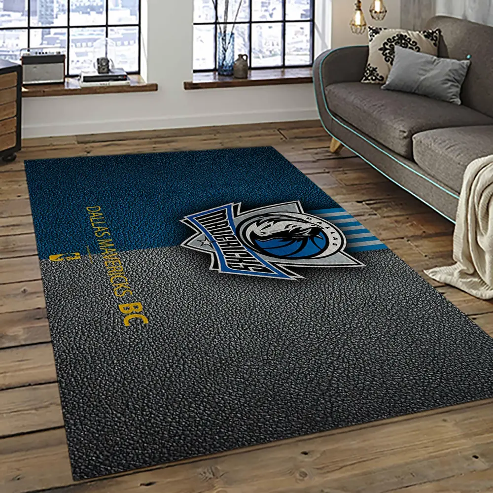 NBA Dallas Mavericks Basketball Team Logo Sport Carpet Rectangle Area Rug For Living Room DMR36