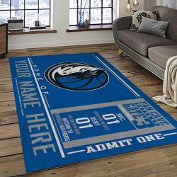 NBA Dallas Mavericks Basketball Team Logo Sport Carpet Rectangle Area Rug For Living Room DMR4