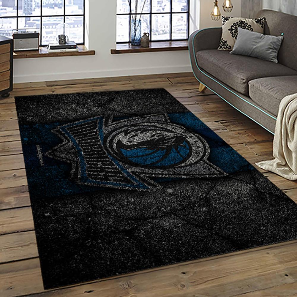 NBA Dallas Mavericks Basketball Team Logo Sport Carpet Rectangle Area Rug For Living Room DMR41