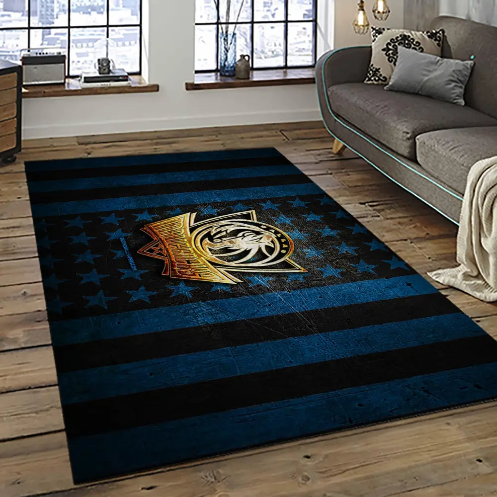 NBA Dallas Mavericks Basketball Team Logo Sport Carpet Rectangle Area Rug For Living Room DMR46