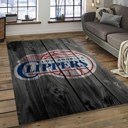 NBA Los Angeles Clippers Basketball Team Logo Sport Carpet Rectangle Area Rug For Living Room LAC1