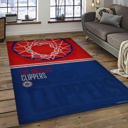 NBA Los Angeles Clippers Basketball Team Logo Sport Carpet Rectangle Area Rug For Living Room LAC10