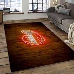 NBA Los Angeles Clippers Basketball Team Logo Sport Carpet Rectangle Area Rug For Living Room LAC11