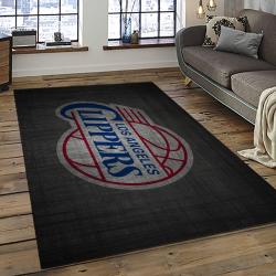 NBA Los Angeles Clippers Basketball Team Logo Sport Carpet Rectangle Area Rug For Living Room LAC12