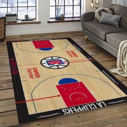 NBA Los Angeles Clippers Basketball Team Logo Sport Carpet Rectangle Area Rug For Living Room LAC15