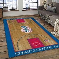 NBA Los Angeles Clippers Basketball Team Logo Sport Carpet Rectangle Area Rug For Living Room LAC16