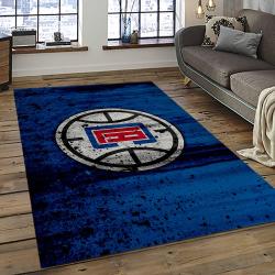 NBA Los Angeles Clippers Basketball Team Logo Sport Carpet Rectangle Area Rug For Living Room LAC33