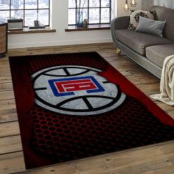 NBA Los Angeles Clippers Basketball Team Logo Sport Carpet Rectangle Area Rug For Living Room LAC34