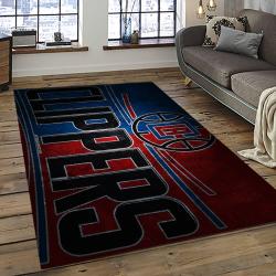 NBA Los Angeles Clippers Basketball Team Logo Sport Carpet Rectangle Area Rug For Living Room LAC35
