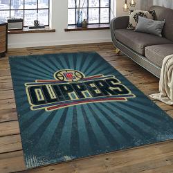 NBA Los Angeles Clippers Basketball Team Logo Sport Carpet Rectangle Area Rug For Living Room LAC4