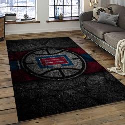 NBA Los Angeles Clippers Basketball Team Logo Sport Carpet Rectangle Area Rug For Living Room LAC40