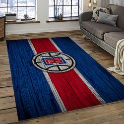NBA Los Angeles Clippers Basketball Team Logo Sport Carpet Rectangle Area Rug For Living Room LAC43